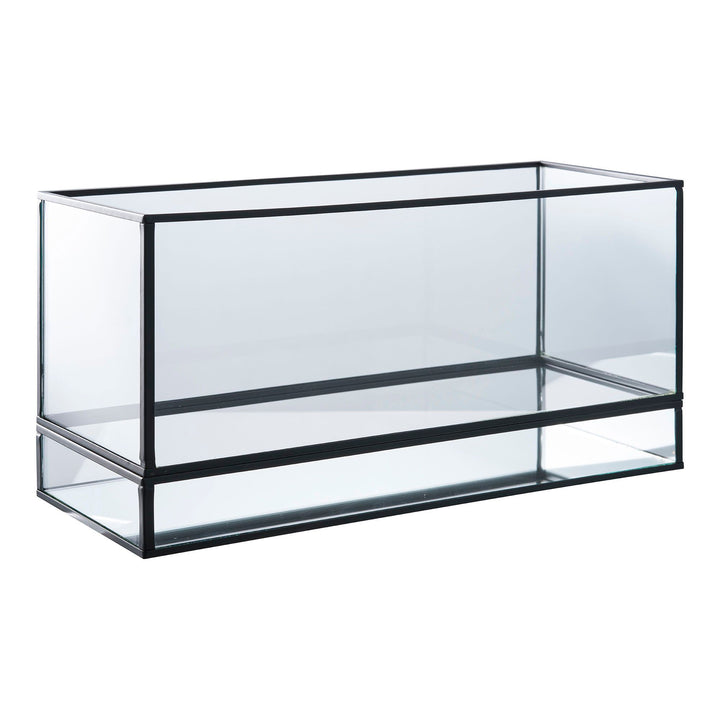 Kaarsenhouder Hurricane | Glas en metaal | Doorzichtig
