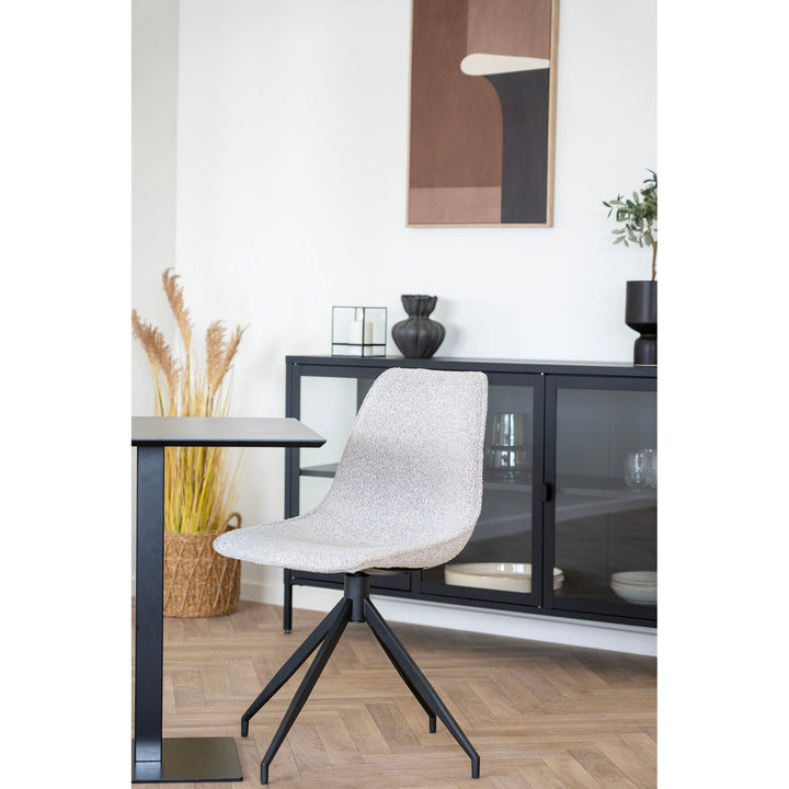 Eetkamerstoelen Monaco | Zandkleurig | Draaibaar | Set van 2 stuks
