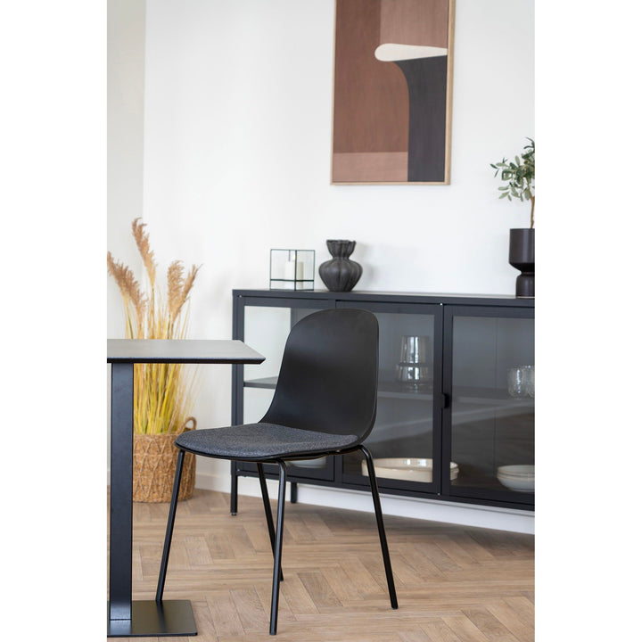 Eetkamerstoelen Madelena | Zwart | Set van 2 stuks