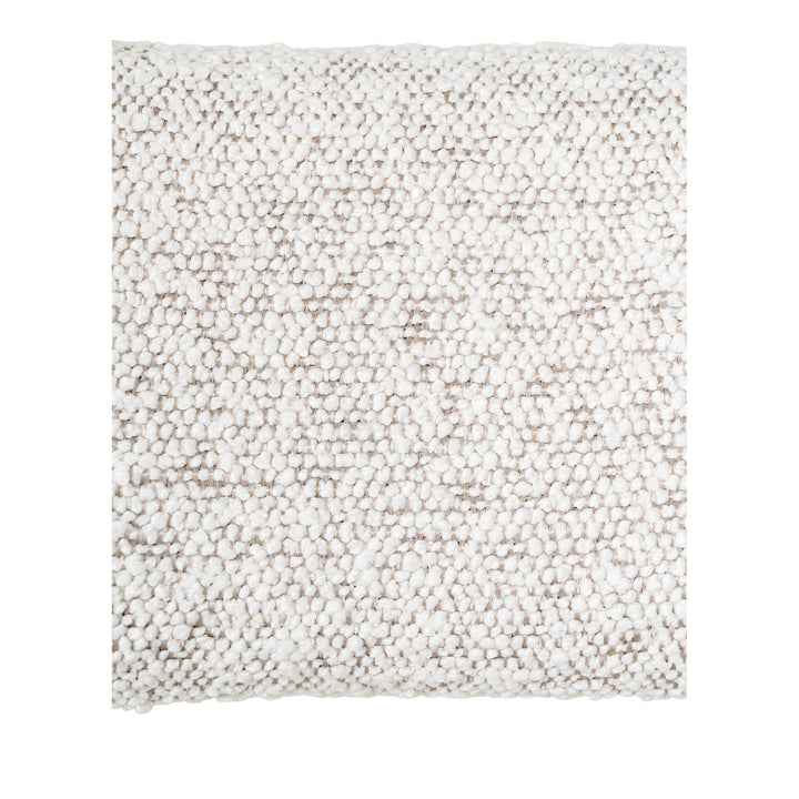Barkruk Badalona | Luxe witte bekleding met zwarte poten | Modern