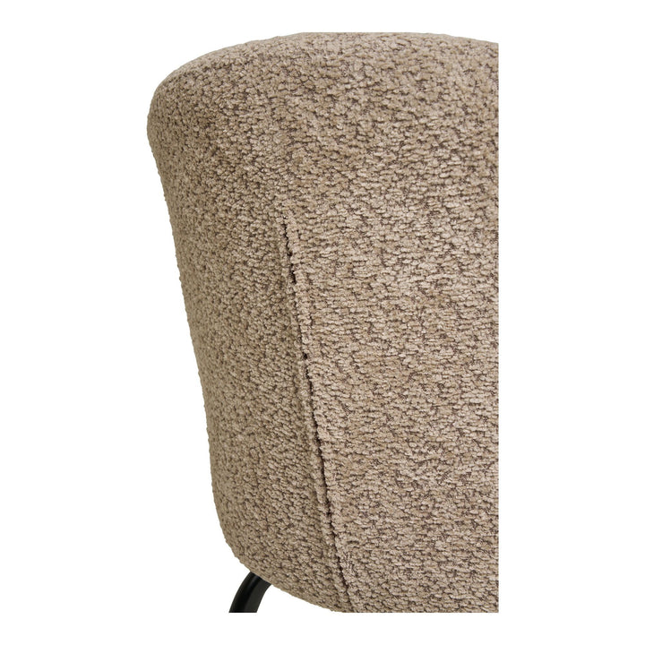 Eetkamerstoelen Safira | Beige | Zwarte poten | Set van 2 stuks