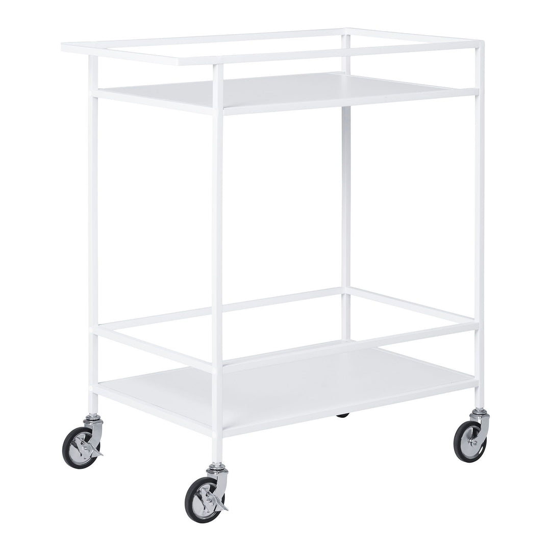 Side table / Bar trolley Vita | Stevig | Staal | Wit