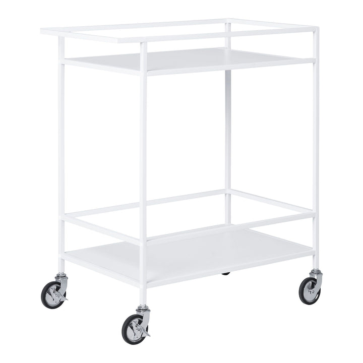 Side table / Bar trolley Vita | Stevig | Staal | Wit