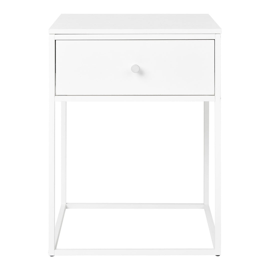 Side table Vita | Modern | Wit | Met lade