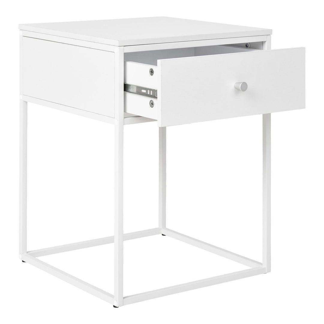Side table Vita | Modern | Wit | Met lade