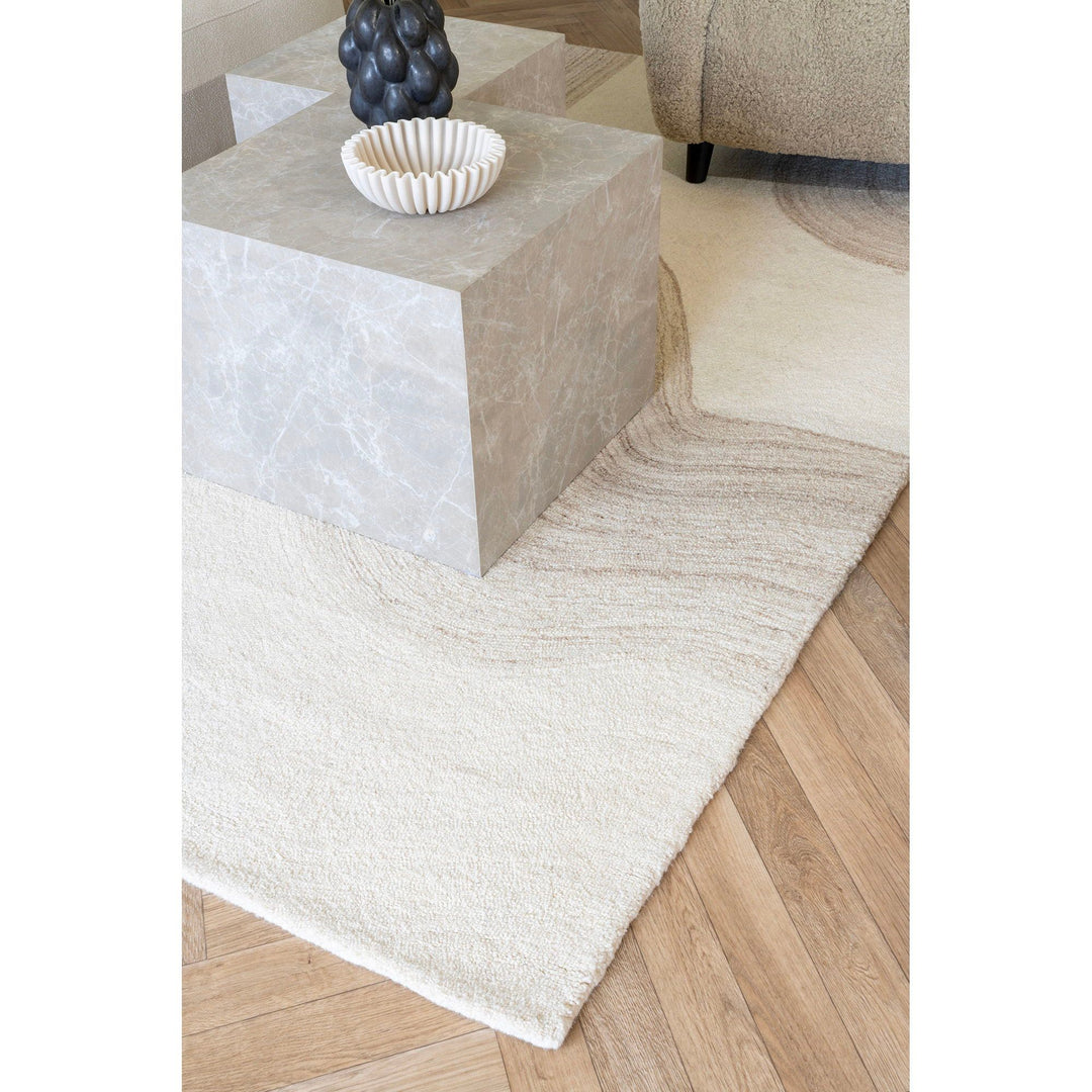 Salontafel Praag set van 2 stuks | 2 maten | Marmer uitstraling | Beige