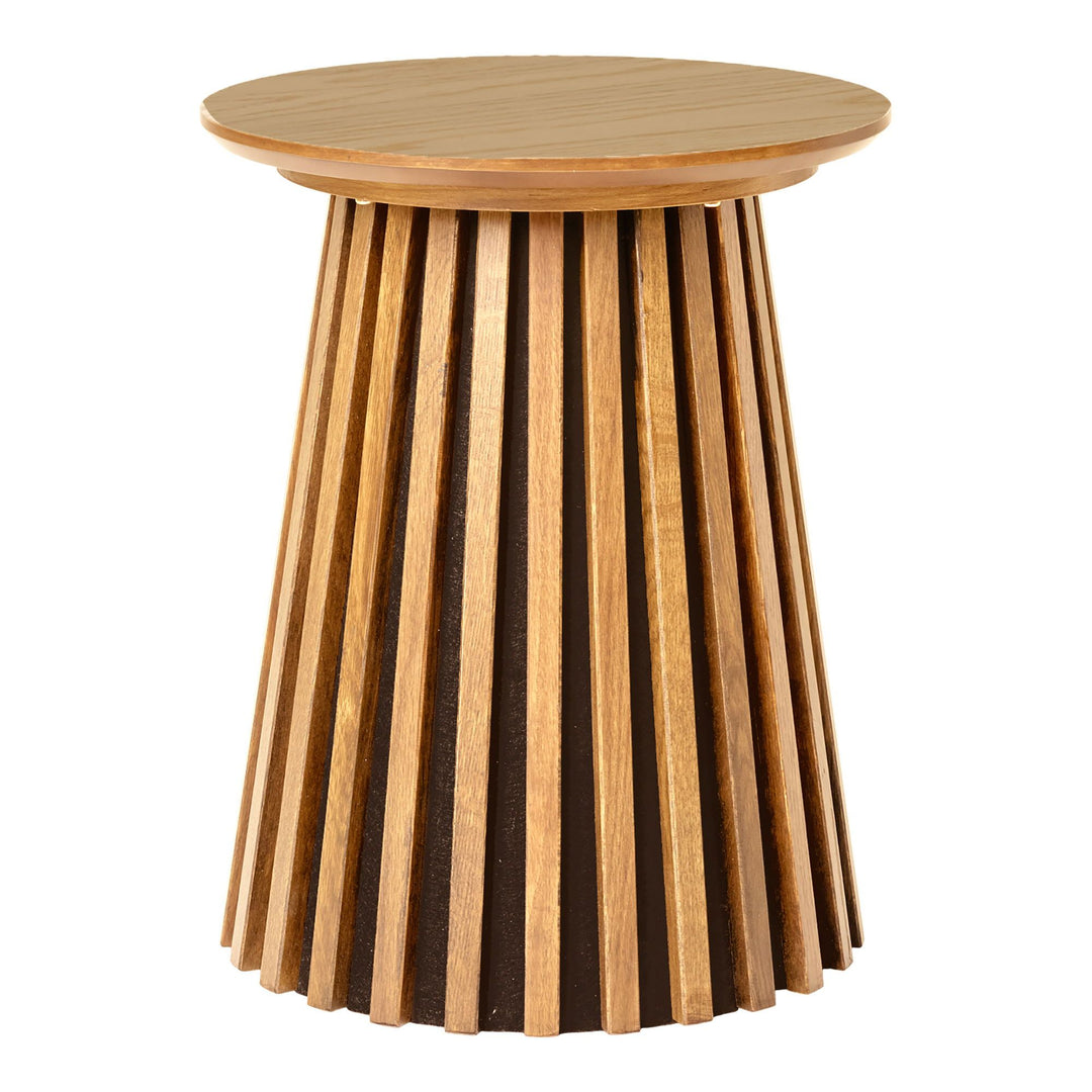 Bijzettafel Osaka | MDF | Natuurlijke houtkleur | 40 cm diameter