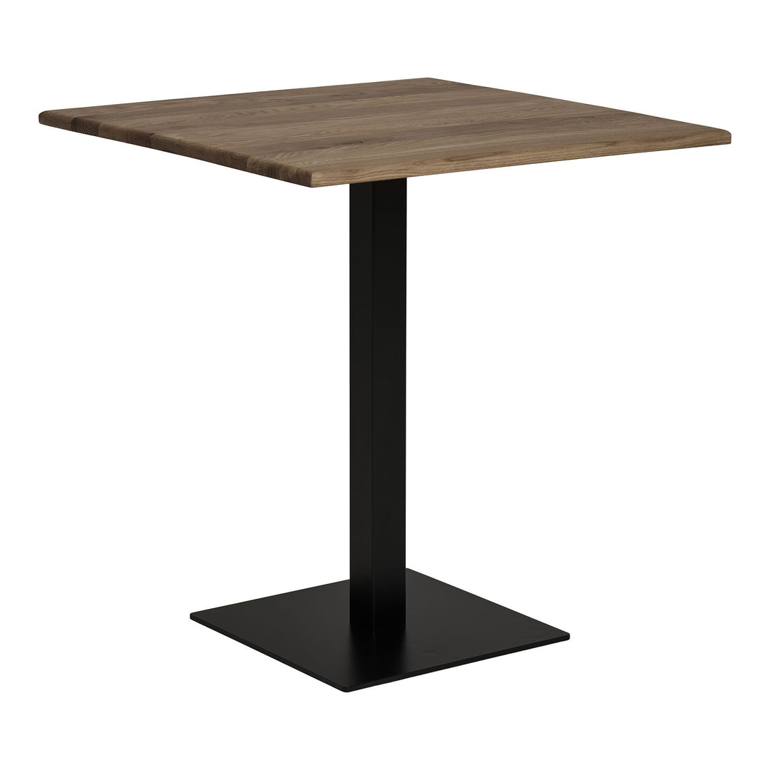 Bijzettafel Lignano | Eikenhout tafelblad | Zwart metaal onderstel | Ook geschikt als cafétafel