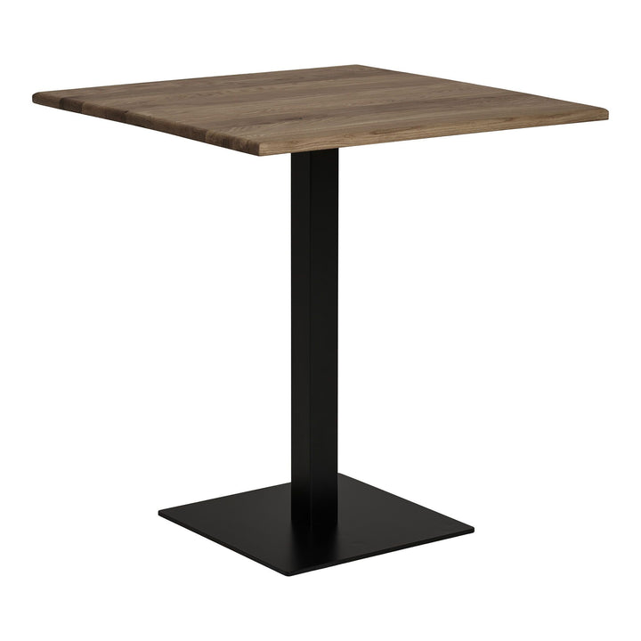 Bijzettafel Lignano | Eikenhout tafelblad | Zwart metaal onderstel | Ook geschikt als cafétafel