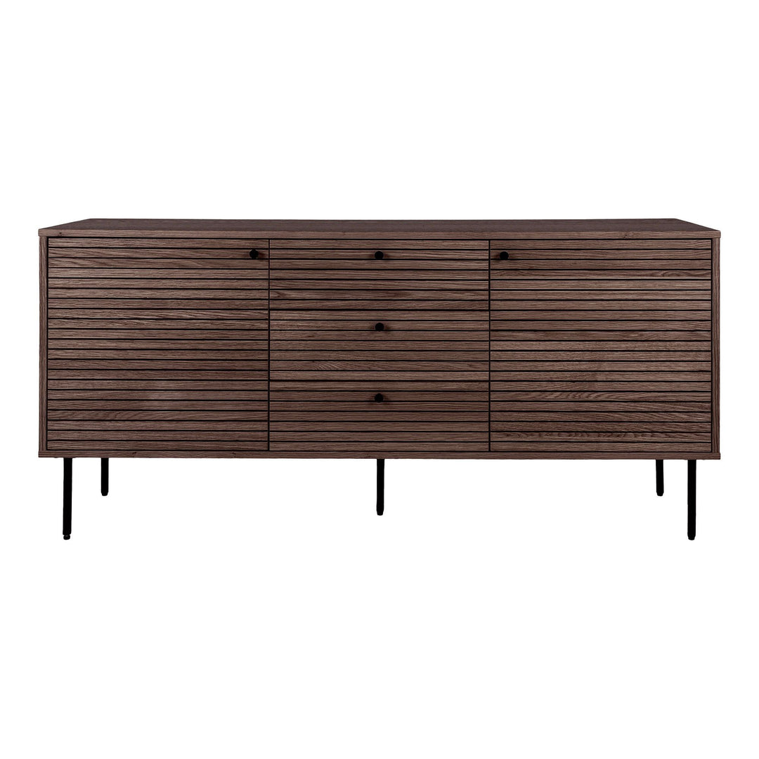 Dressoir Kyoto | Gerookte eikenkleur | Breed & laag | Liefhebbers meubel