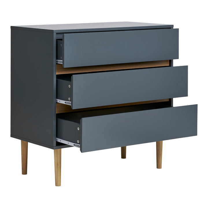 Kast Bisley | Donkergrijs | 3 lades | Kleine kast