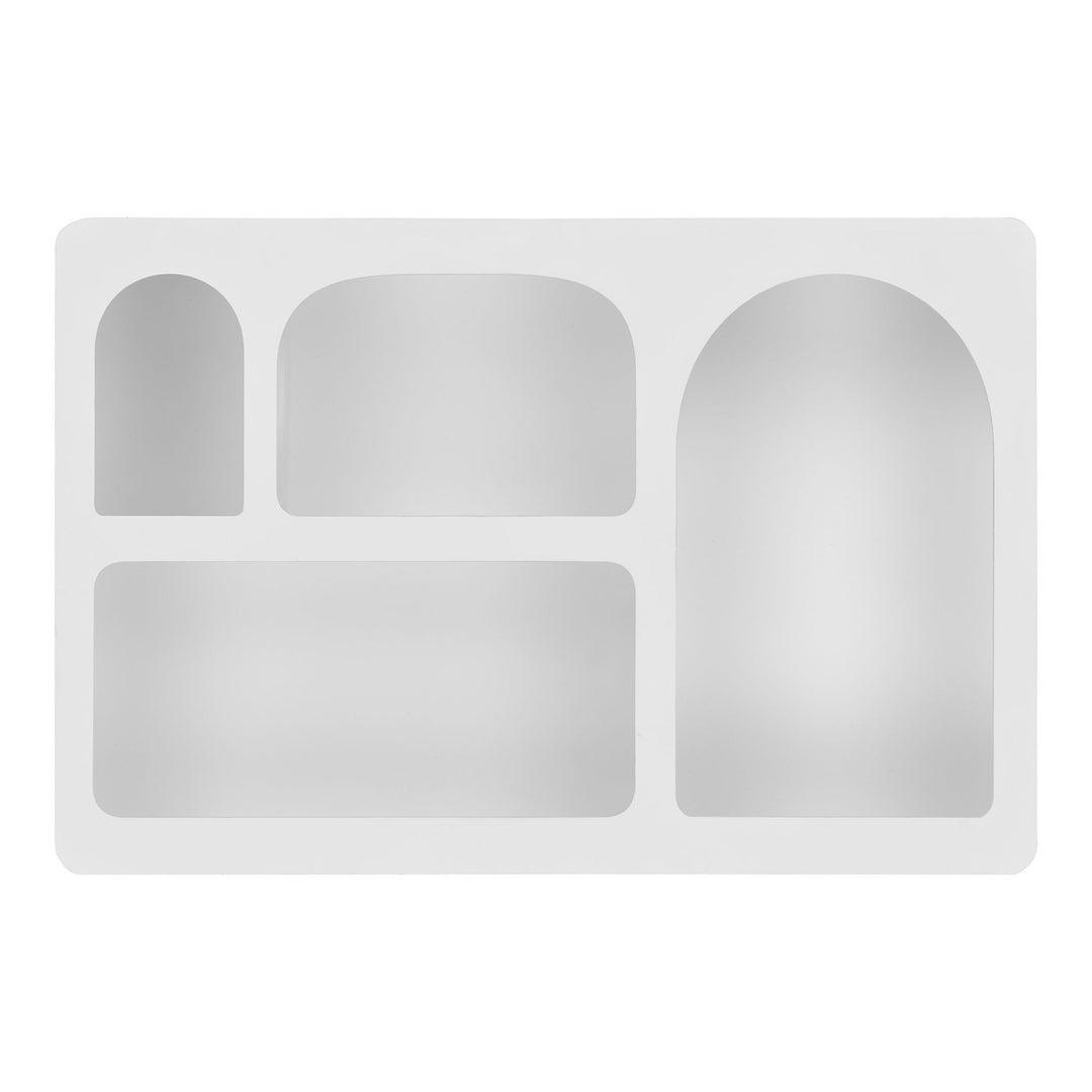 Wandkast Bryne | Wit | Met verschillende opbergvakken