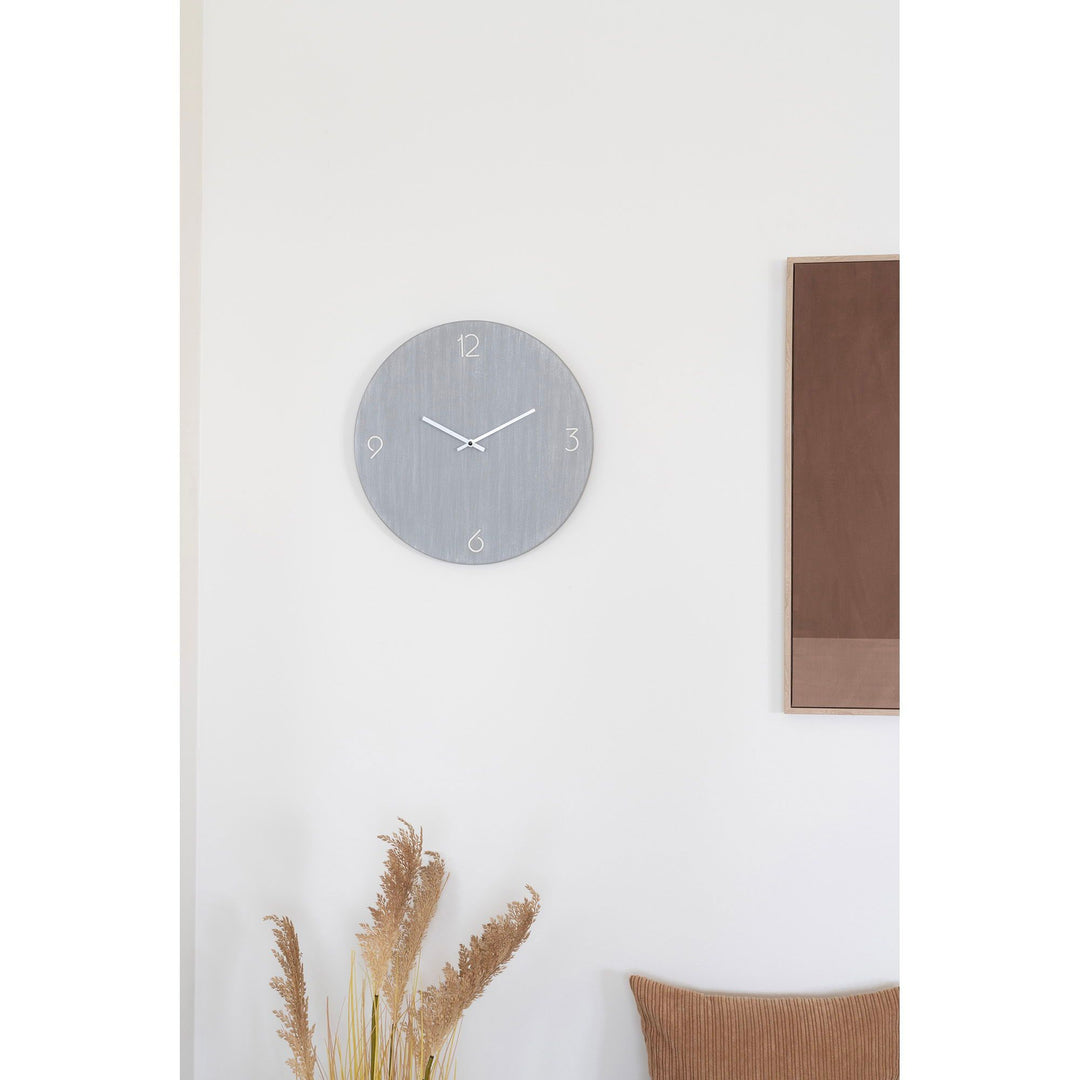 Wandklok Ravenna | Grijs | Ronde vorm