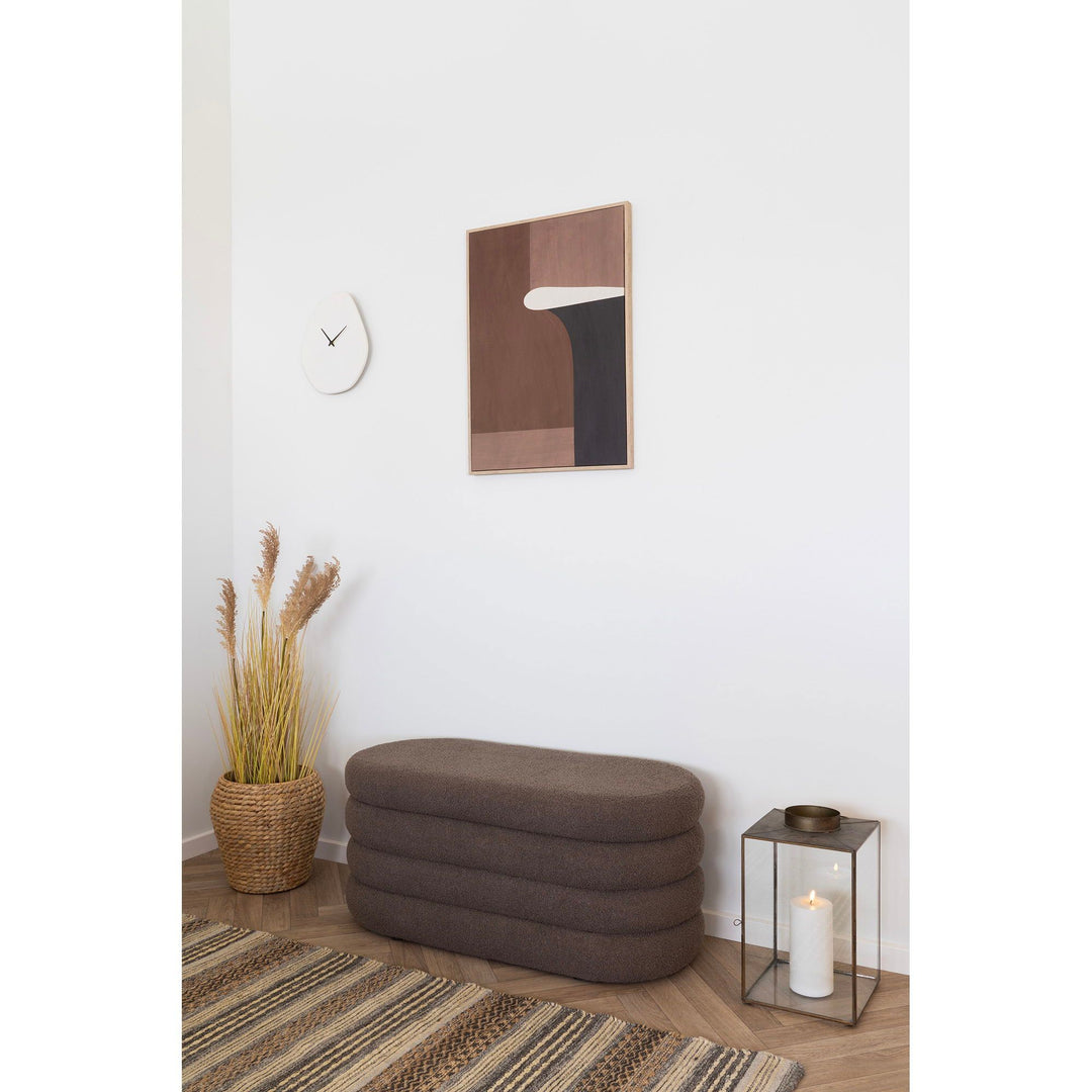 Wandklok Vienna | Wit | Cement | Bijzonder leuk design