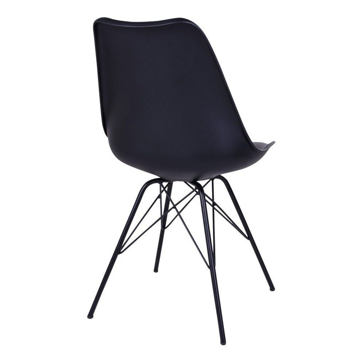 Eetkamerstoelen Oslo | PU-leer | Zwart | 2 stuks