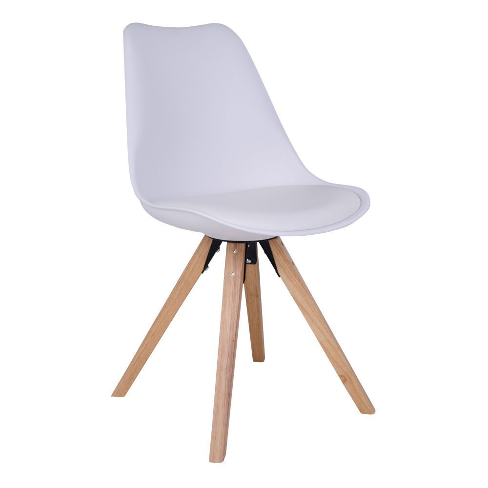 Eetkamerstoelen Bergen | PU-leer | Wit | 2 stuks