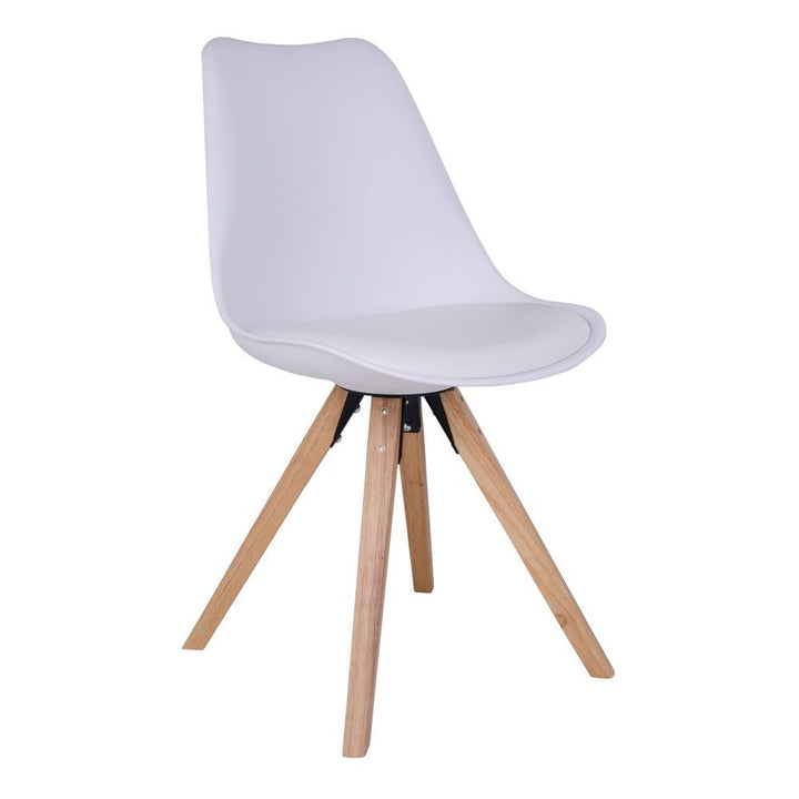 Eetkamerstoelen Bergen | PU-leer | Wit | 2 stuks