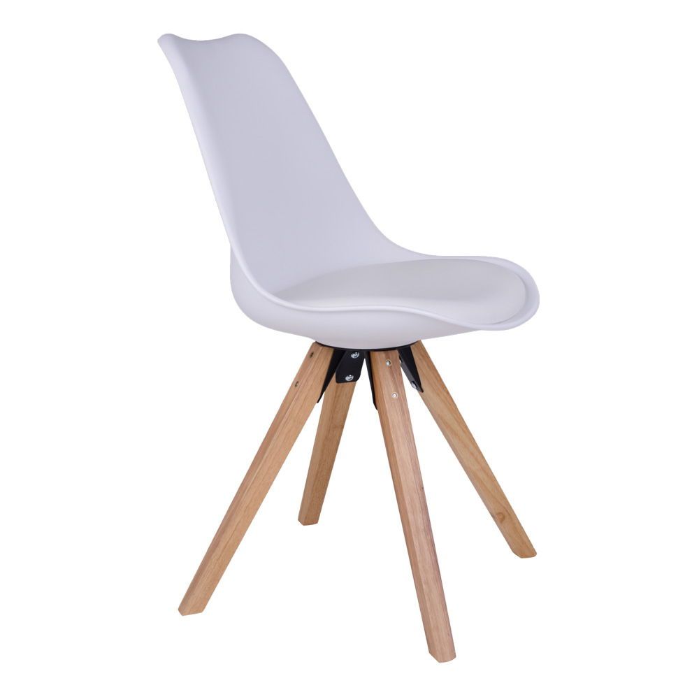 Eetkamerstoelen Bergen | PU-leer | Wit | 2 stuks