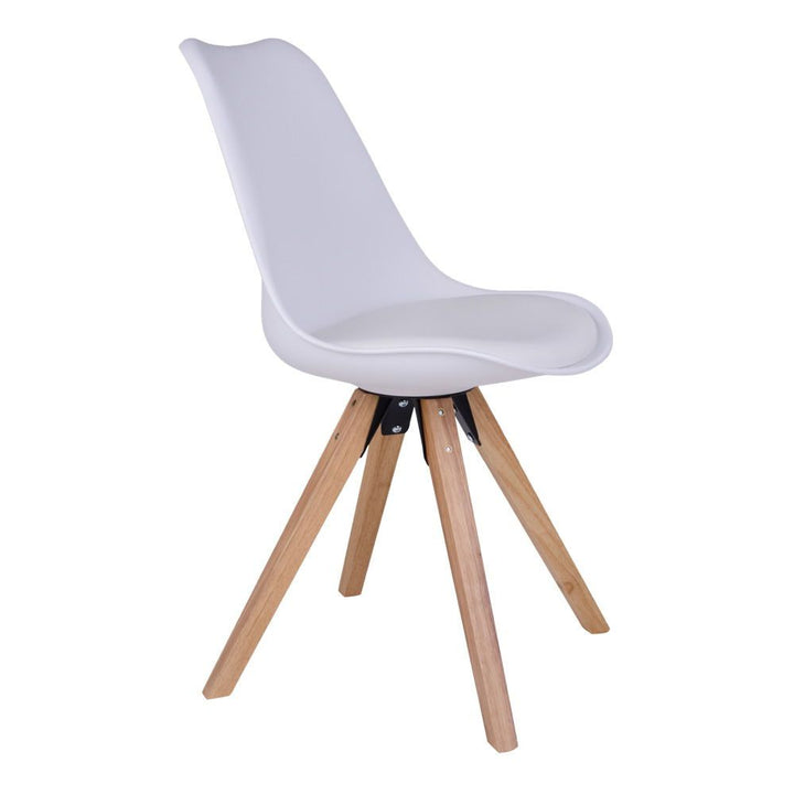 Eetkamerstoelen Bergen | PU-leer | Wit | 2 stuks