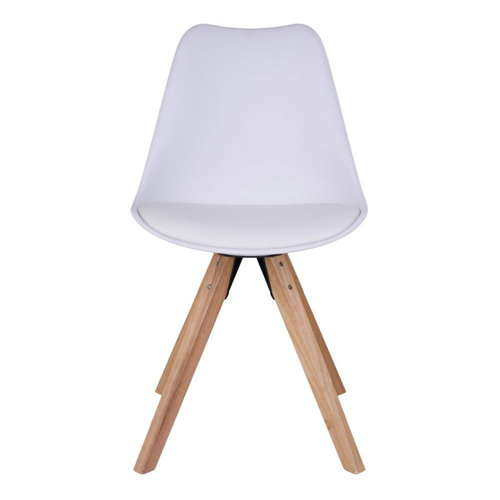Eetkamerstoelen Bergen | PU-leer | Wit | 2 stuks