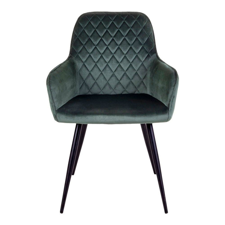 Eetkamerstoelen Harbo | Groen | Velvet | 2 stuks