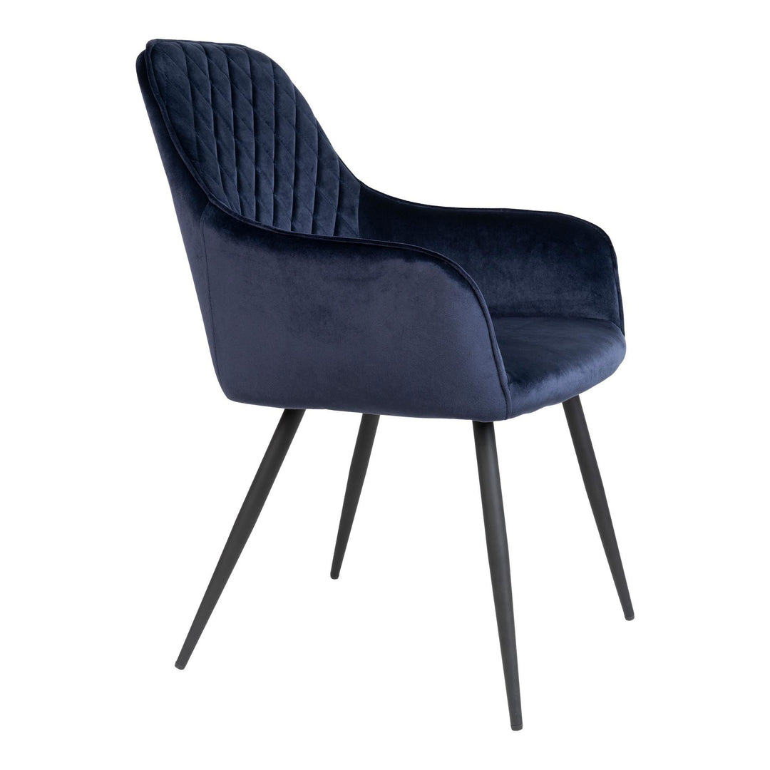 Eetkamerstoelen Harbo | Blauw | Velvet | 2 stuks