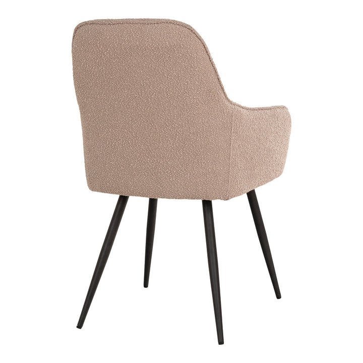 Eetkamerstoelen Harbo | Set van 2 | Beige | Bouclé bekleding