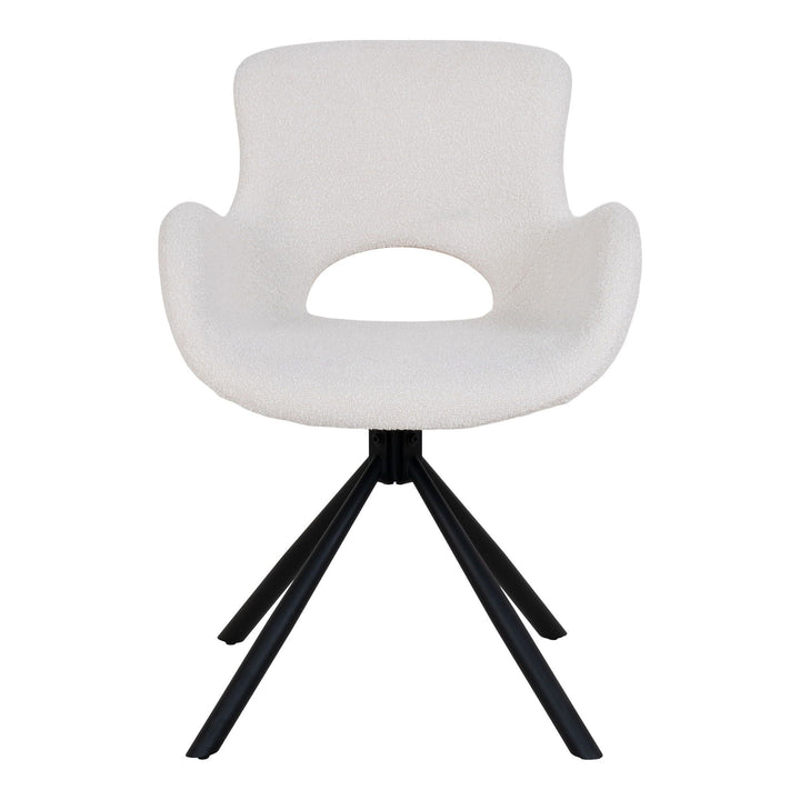 Eetkamerstoelen Amorim | Set van 2 | Polyester bouclé | Off-white