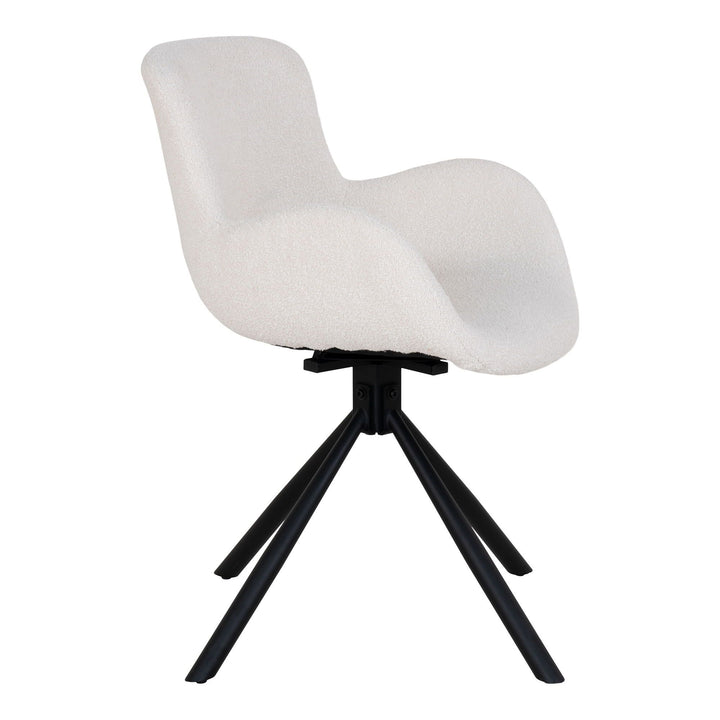 Eetkamerstoelen Amorim | Set van 2 | Polyester bouclé | Off-white