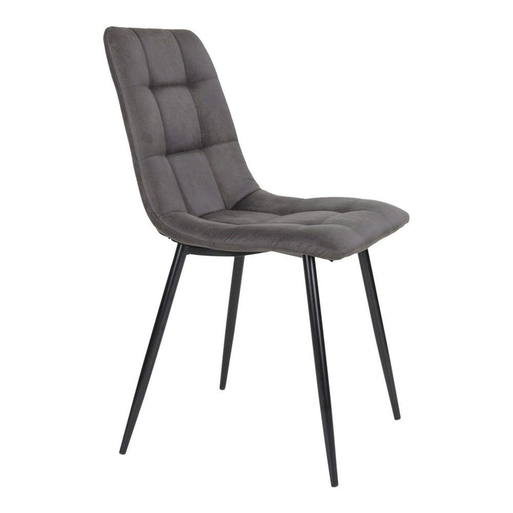 Eetkamerstoelen Middelfart | Microfiber bekleding | Grijs | 2 stuks