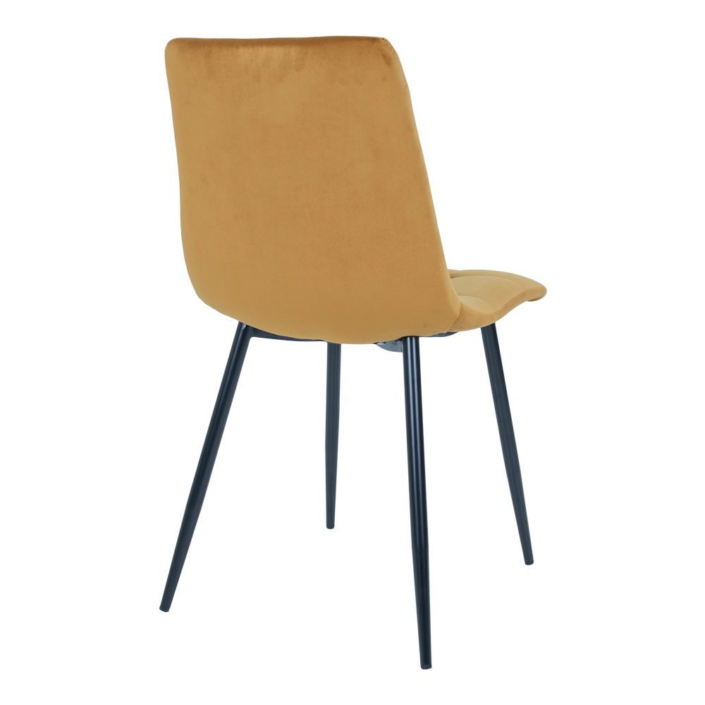 Eetkamerstoelen Middelfart | Velvet | Mosterdgeel | 2 stuks