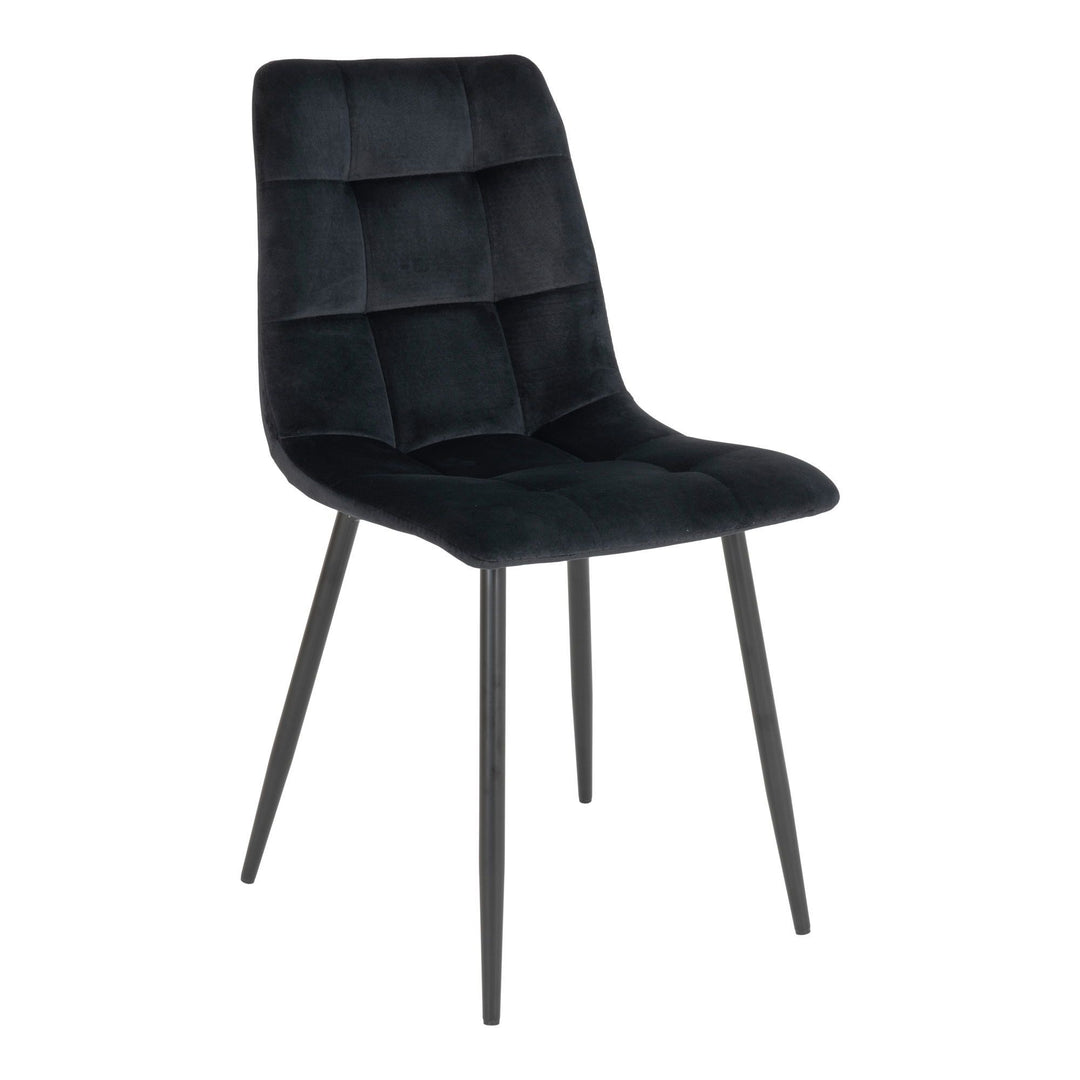 Eetkamerstoelen Middelfart | Zwart | Velvet | 2 stuks