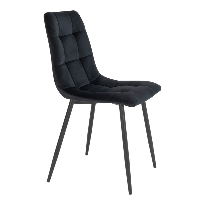 Eetkamerstoelen Middelfart | Zwart | Velvet | 2 stuks
