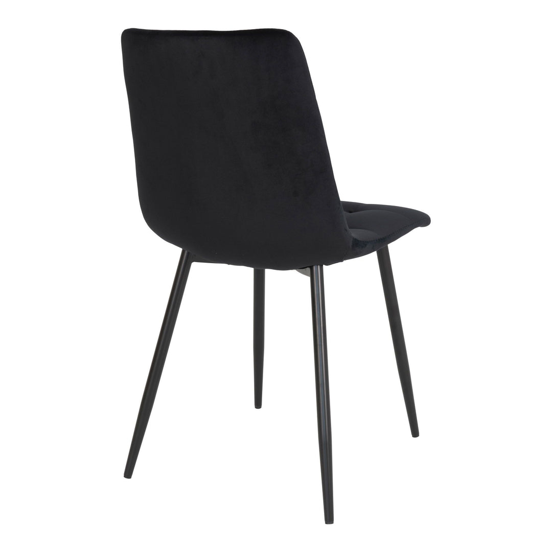 Eetkamerstoelen Middelfart | Zwart | Velvet | 2 stuks