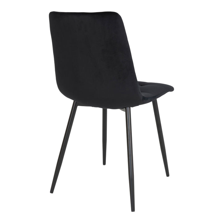 Eetkamerstoelen Middelfart | Zwart | Velvet | 2 stuks
