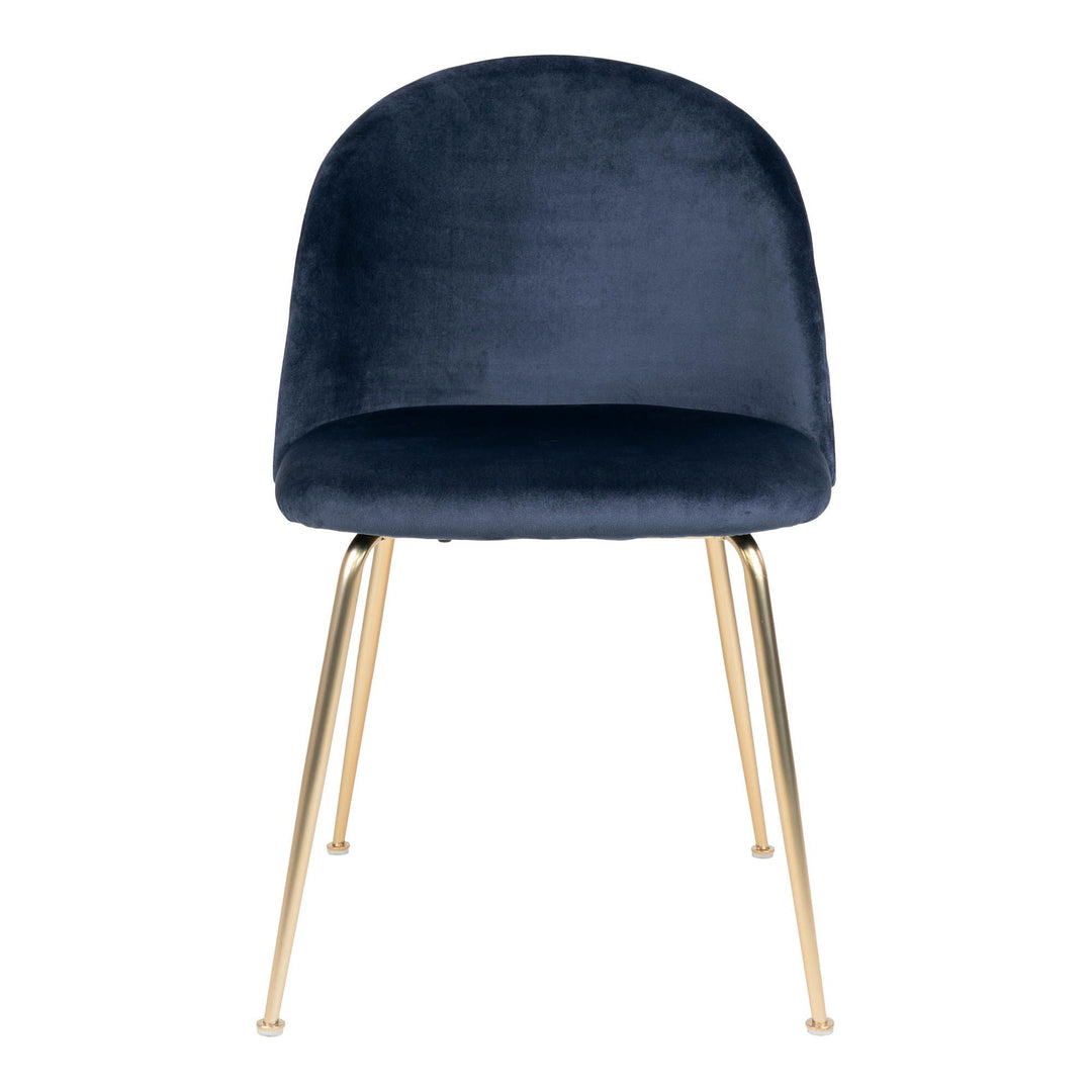 Eetkamerstoelen Geneve | Blauw | Velvet | 2 stuks