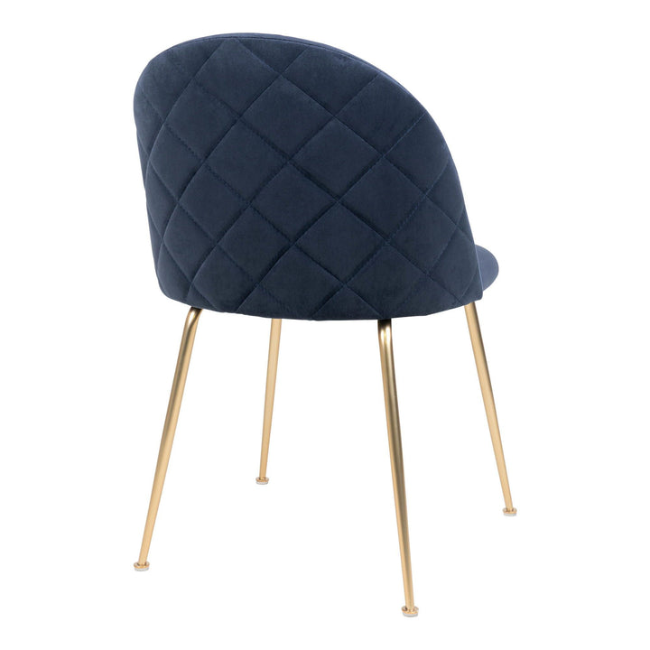 Eetkamerstoelen Geneve | Blauw | Velvet | 2 stuks