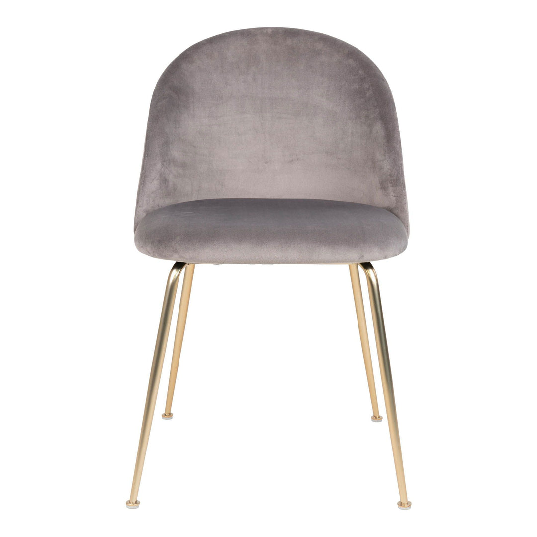 Eetkamerstoelen Geneve | Grijs | Velvet | 2 stuks