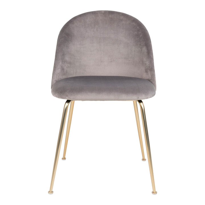 Eetkamerstoelen Geneve | Grijs | Velvet | 2 stuks