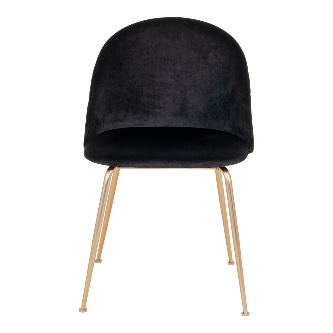 Eetkamerstoelen Geneve | Zwart | Velvet | 2 stuks