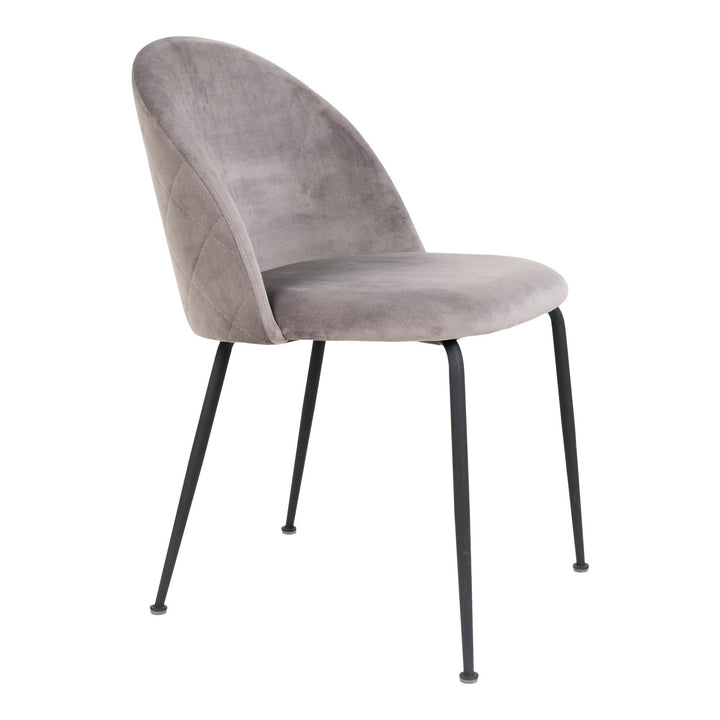 Eetkamerstoelen Geneve | Grijs | Velvet | 2 stuks