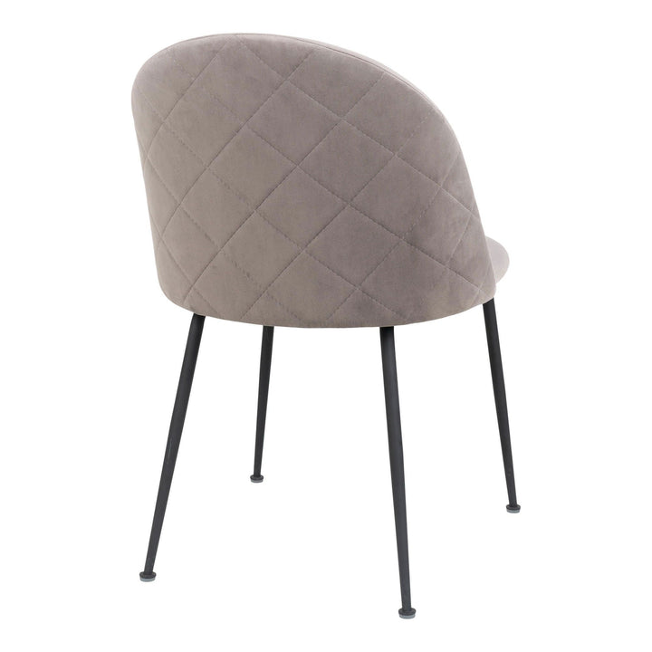 Eetkamerstoelen Geneve | Grijs | Velvet | 2 stuks