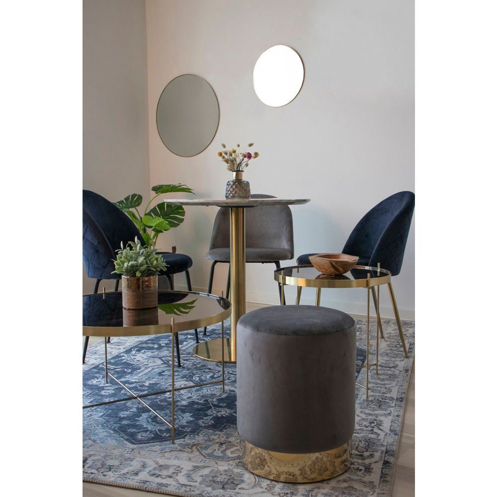 Eetkamerstoelen Geneve | Grijs | Velvet | 2 stuks