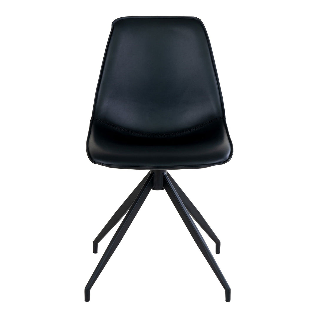 Eetkamerstoelen Monaco | Zwart | Draaibaar | PU-leer | 2 stuks