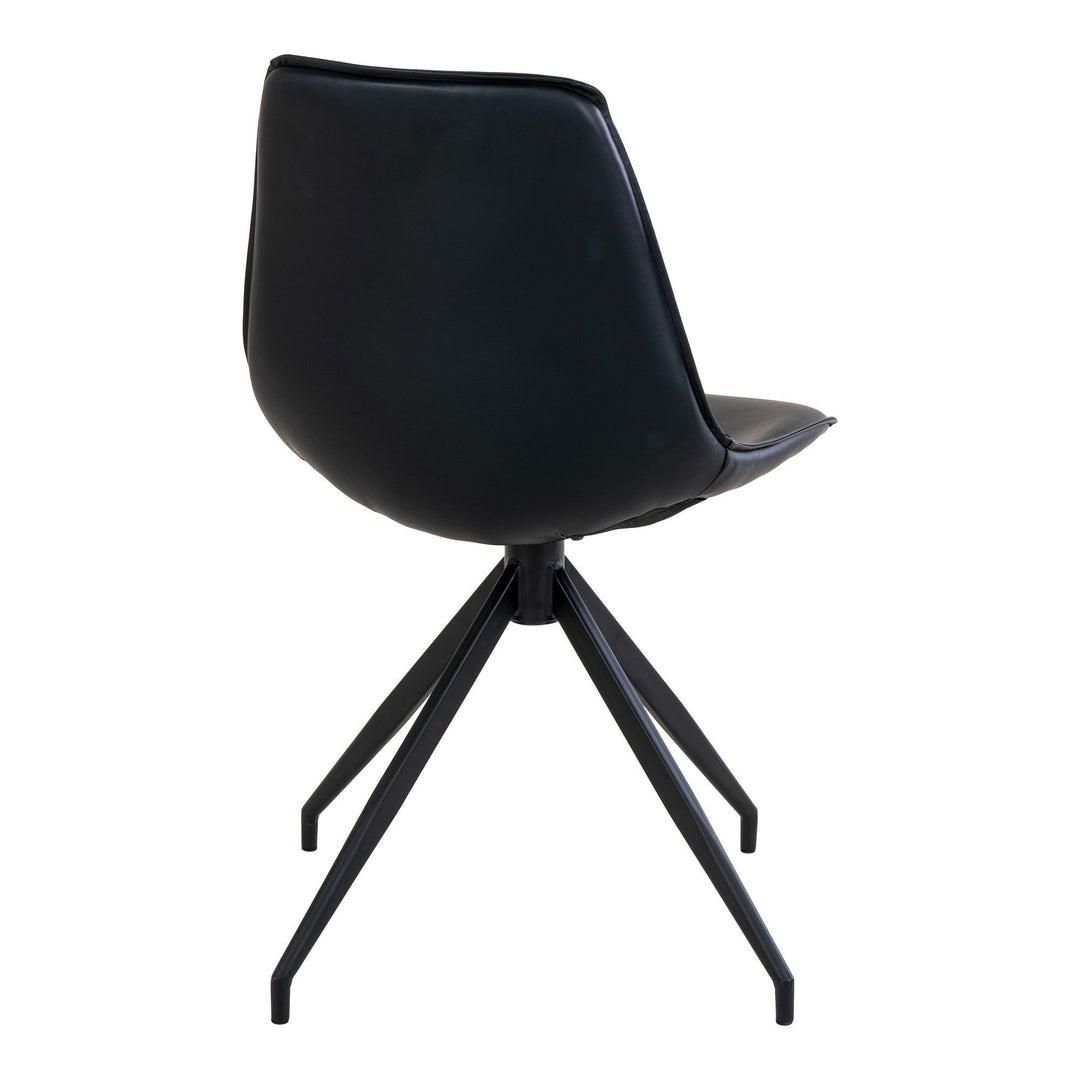 Eetkamerstoelen Monaco | Zwart | Draaibaar | PU-leer | 2 stuks