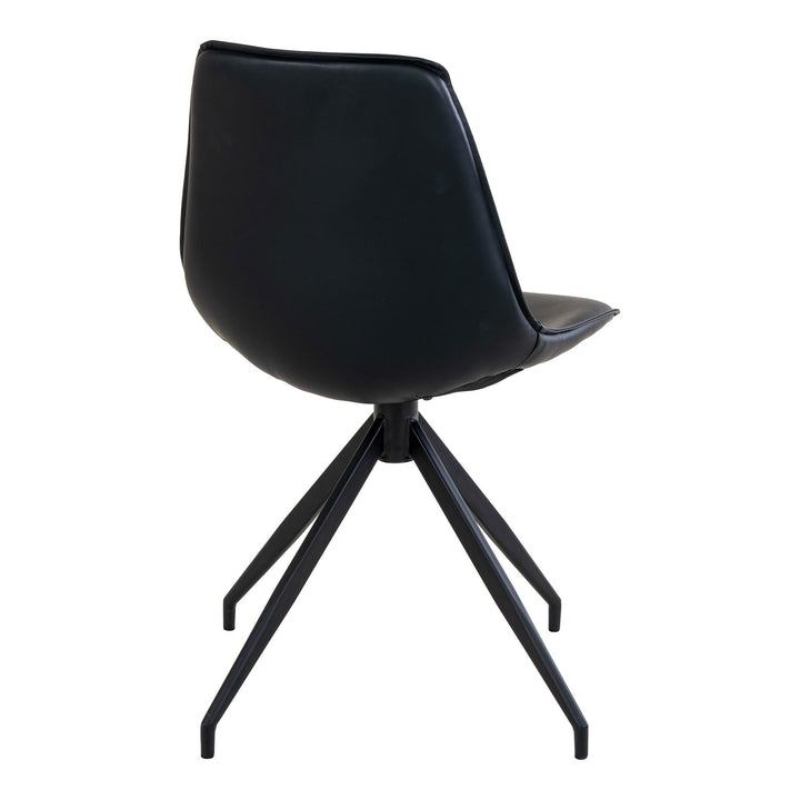 Eetkamerstoelen Monaco | Zwart | Draaibaar | PU-leer | 2 stuks