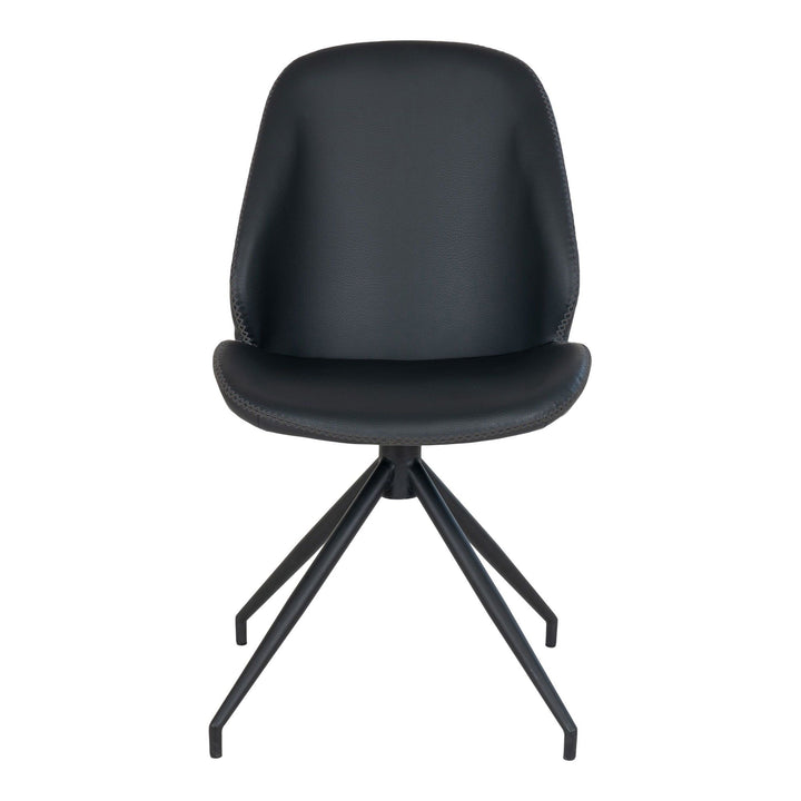 Eetkamerstoelen Monte Carlo | Zwart | PU-leer | Draaibaar | 2 stuks