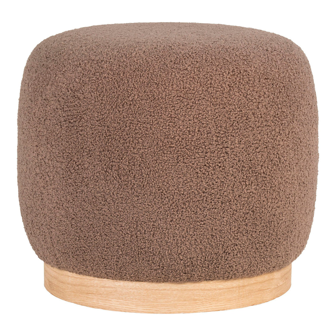 Poef Belfort | Bruin | Compact & rond