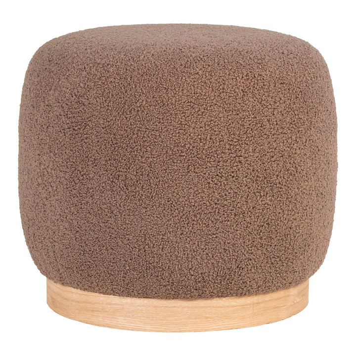 Poef Belfort | Bruin | Compact & rond