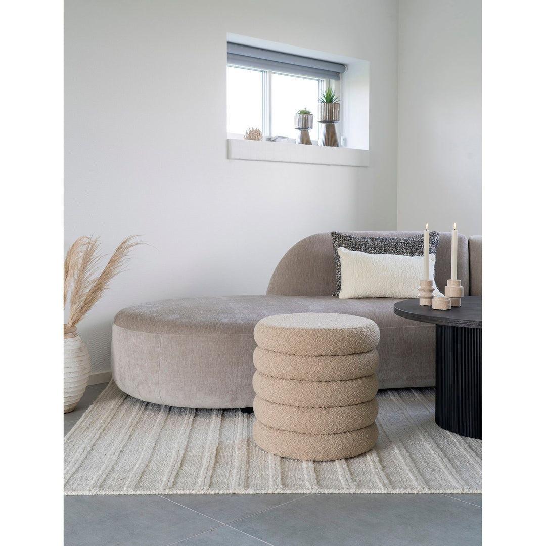 Poef Brooklyn | Beige | Met opbergruimte